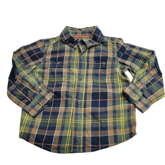 Carter's plaid buttondown shirt 24mo - Picture 1 of 4